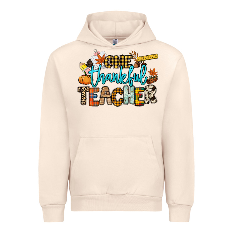 One Thankful Teacher Urban Hoodie by NancyCooperArtShop | Teevron