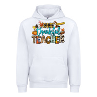 White One thankful Teacher Urban Hoodie - NancyCooperArtShop