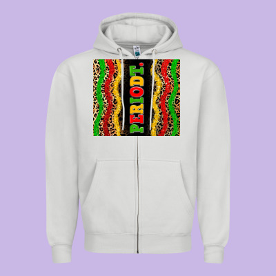 Juneteenth Periodt Zipper Hoodie Designed By Zillion Design Studio