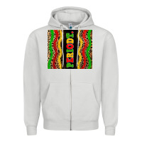 Dove Grey juneteenth periodt Zipper Hoodie - Zillion Design Studio