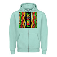 Seafoam juneteenth periodt Zipper Hoodie - Zillion Design Studio
