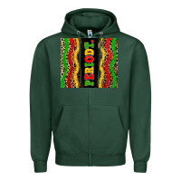 Sports Green juneteenth periodt Zipper Hoodie - Zillion Design Studio
