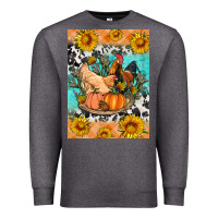 Charcoal Heather fall coop animals Premium Sweatshirt - Artiststas
