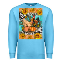 Ocean Blue fall coop animals Premium Sweatshirt - Artiststas