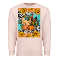 Pale Pink fall coop animals Premium Sweatshirt - Artiststas