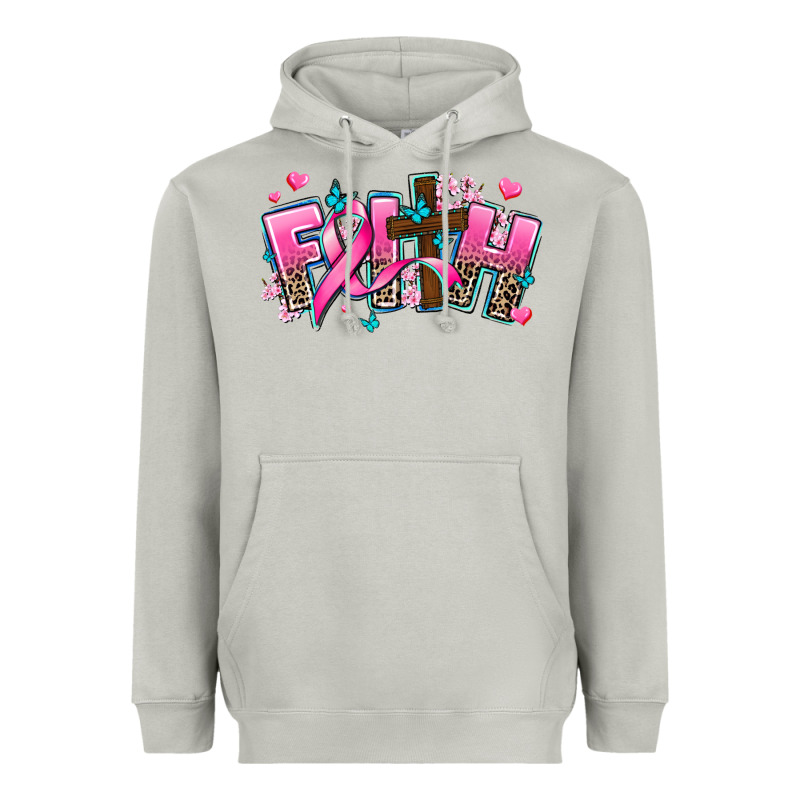 Cancer Faith Cross Heavyweight Hoodie by AdoDesignShop | Teevron