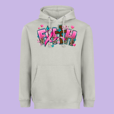 Cancer Faith Cross Heavyweight Hoodie Designed By Adodesignshop