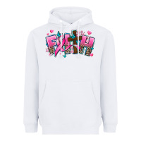 White cancer faith cross Heavyweight Hoodie - AdoDesignShop
