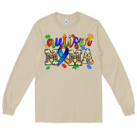 Mushroom autism mama Long Sleeve Tee - AdoDesignShop
