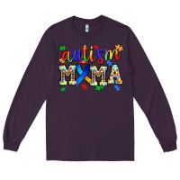 Plum autism mama Long Sleeve Tee - AdoDesignShop