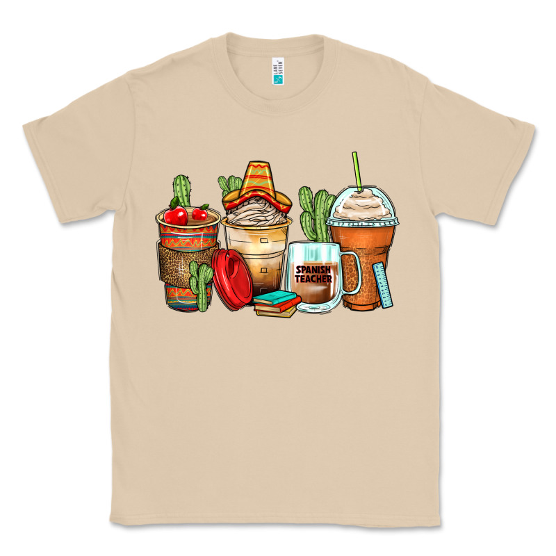 Spanish Teacher Coffee Cups Classic Tee by Zillion Design Studio | Teevron