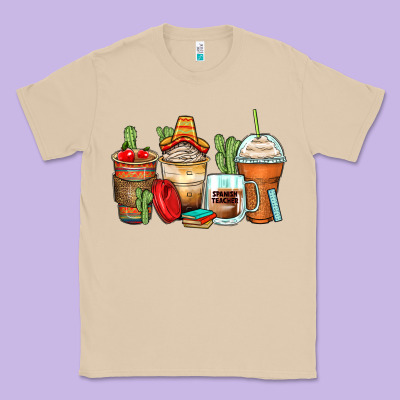 Spanish Teacher Coffee Cups Classic Tee Designed By Zillion Design Studio