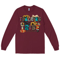 Burgundy teaching my tribe Long Sleeve Tee - Zillion Design Studio