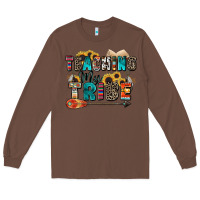 Chestnut teaching my tribe Long Sleeve Tee - Zillion Design Studio