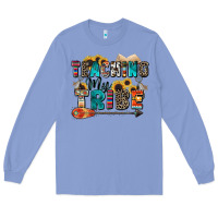 Colony Blue teaching my tribe Long Sleeve Tee - Zillion Design Studio