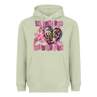 Matcha western leopard  in october we wear pink heart Heavyweight Hoodie - AdoDesignShop