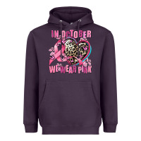 Plum western leopard  in october we wear pink heart Heavyweight Hoodie - AdoDesignShop