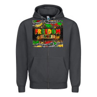 Smoke juneteenth freedom 1865 Zipper Hoodie - Zillion Design Studio