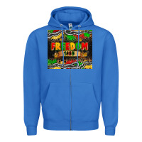 True Royal juneteenth freedom 1865 Zipper Hoodie - Zillion Design Studio