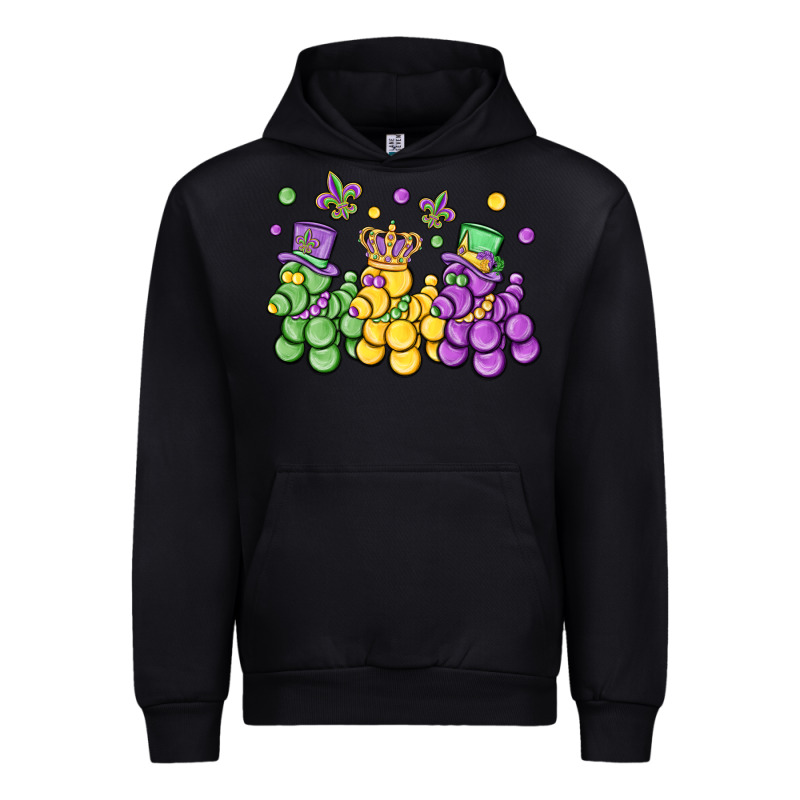 Mardi Gras Bead Dogs Urban Hoodie by MaliasSmallBusiness | Teevron