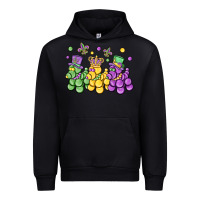 Black mardi gras bead dogs Urban Hoodie - MaliasSmallBusiness