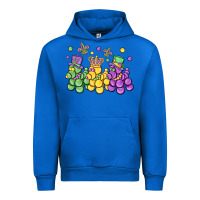 Cobalt mardi gras bead dogs Urban Hoodie - MaliasSmallBusiness