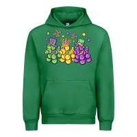 Emerald mardi gras bead dogs Urban Hoodie - MaliasSmallBusiness