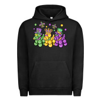 Pigment Black mardi gras bead dogs Urban Hoodie - MaliasSmallBusiness