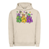 Pigment French Oak mardi gras bead dogs Urban Hoodie - MaliasSmallBusiness