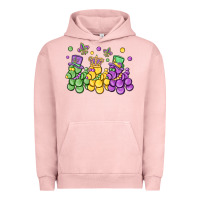 Pigment Salmon mardi gras bead dogs Urban Hoodie - MaliasSmallBusiness