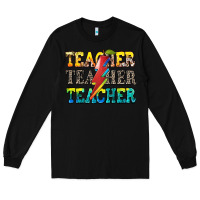 Black teacher teacher Long Sleeve Tee - Zillion Design Studio