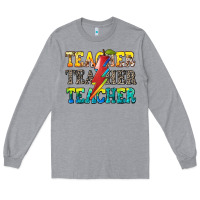 Heather Grey teacher teacher Long Sleeve Tee - Zillion Design Studio