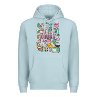 Blue Mist can't talk right now doing mama stay at home stuff Premium Hoodie - MaliasSmallBusiness