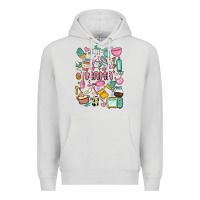 Dove Grey can't talk right now doing mama stay at home stuff Premium Hoodie - MaliasSmallBusiness
