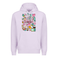 Lilac can't talk right now doing mama stay at home stuff Premium Hoodie - MaliasSmallBusiness