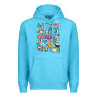 Ocean Blue can't talk right now doing mama stay at home stuff Premium Hoodie - MaliasSmallBusiness