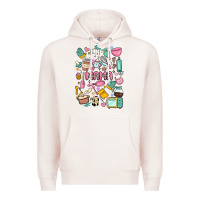 Pale Pink can't talk right now doing mama stay at home stuff Premium Hoodie - MaliasSmallBusiness