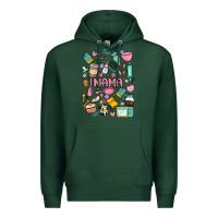 Sports Green can't talk right now doing mama stay at home stuff Premium Hoodie - MaliasSmallBusiness