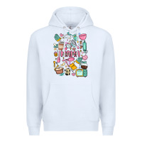 White can't talk right now doing mama stay at home stuff Premium Hoodie - MaliasSmallBusiness