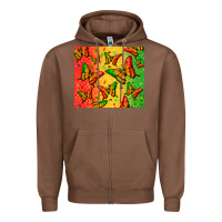 Chestnut juneteenth butterfly Zipper Hoodie - Zillion Design Studio