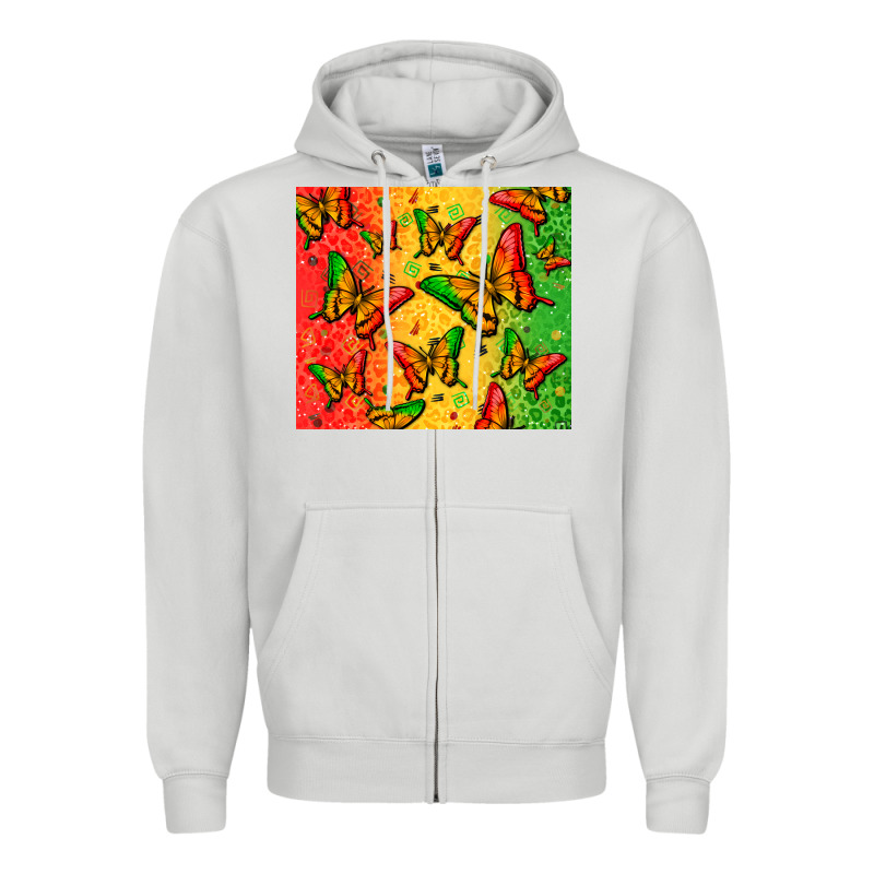 Juneteenth Butterfly Zipper Hoodie by Zillion Design Studio | Teevron
