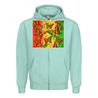 Seafoam juneteenth butterfly Zipper Hoodie - Zillion Design Studio