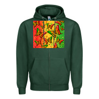 Sports Green juneteenth butterfly Zipper Hoodie - Zillion Design Studio