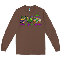 Chestnut Peace Love King Cake Long Sleeve Tee - RanaPortraitStore