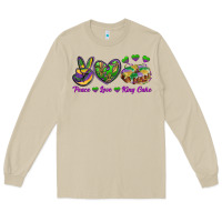 Mushroom Peace Love King Cake Long Sleeve Tee - RanaPortraitStore