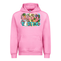 Fuchsia Pink Happy Easter Urban Hoodie - NancyCooperArtShop
