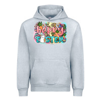 Heather Grey Happy Easter Urban Hoodie - NancyCooperArtShop