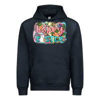 Navy Happy Easter Urban Hoodie - NancyCooperArtShop