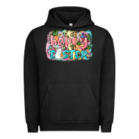Pigment Black Happy Easter Urban Hoodie - NancyCooperArtShop