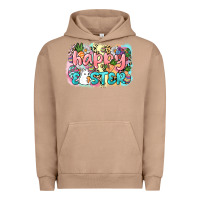 Pigment Burro Happy Easter Urban Hoodie - NancyCooperArtShop